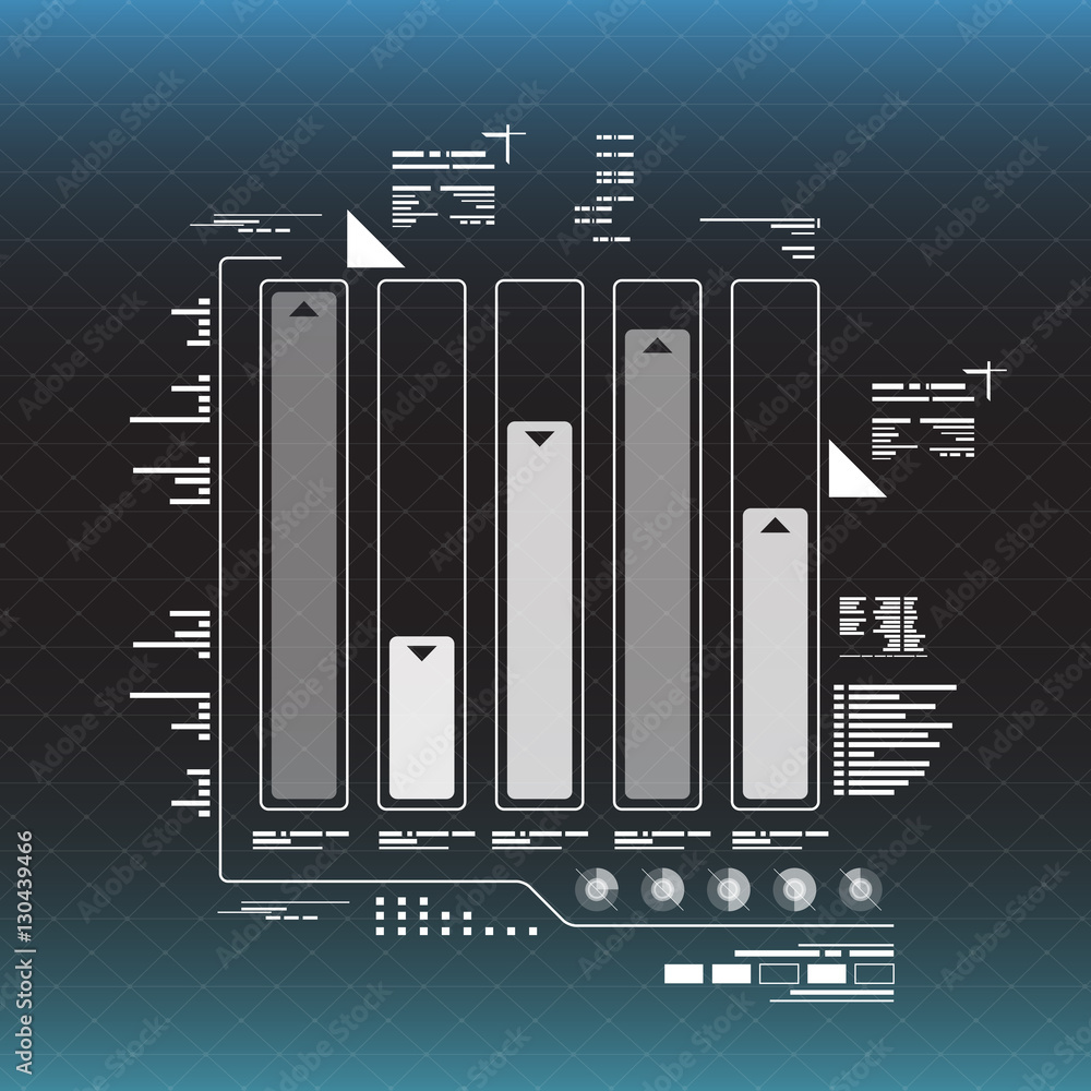 Poster info graphic elements. futuristic user interface hud