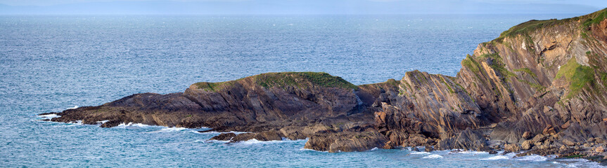 Hele Bay. Rocks on the north coast of Devon. England