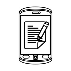 smartphone device isolated icon vector illustration design