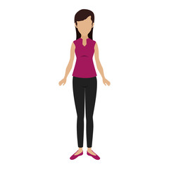 businesswoman character avatar icon vector illustration design