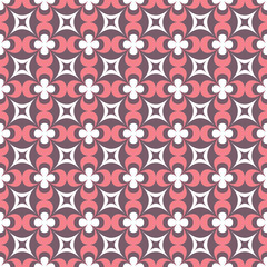 Seamless pattern of geometric shapes in a classic style.