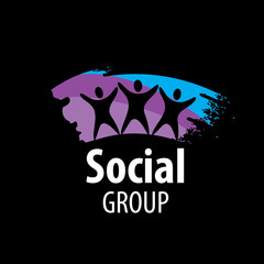 vector logo social group