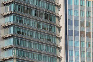 Apartment building / Exterior view of apartment building.