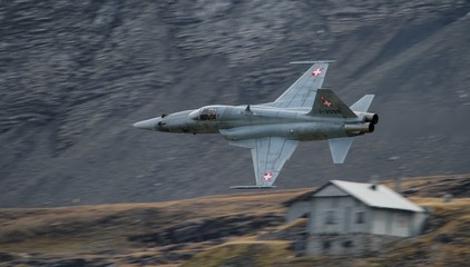 F-18 Hornet at Axalp Airshow in Switzerland