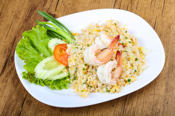 Fried rice with prawn