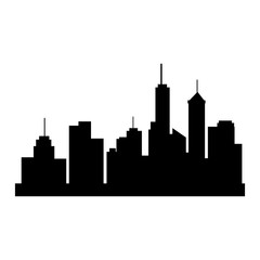 Fototapeta na wymiar cityscape buildings isolated icon vector illustration design
