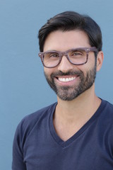 Fototapeta premium Man with straight white perfect teeth