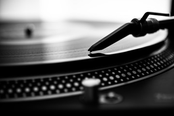 put the needle on the record