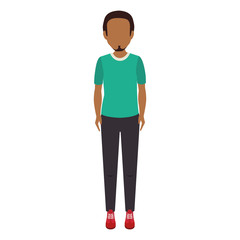 man avatar character isolated icon vector illustration design