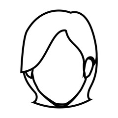 woman avatar character isolated icon vector illustration design