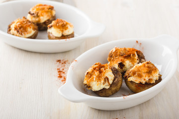 Cheese stuffed mushrooms