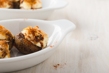 Cheese stuffed mushrooms