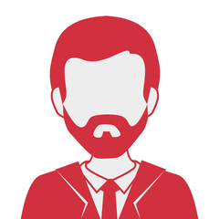 businessman character avatar icon vector illustration design