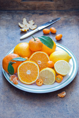 Mixed citrus fruit