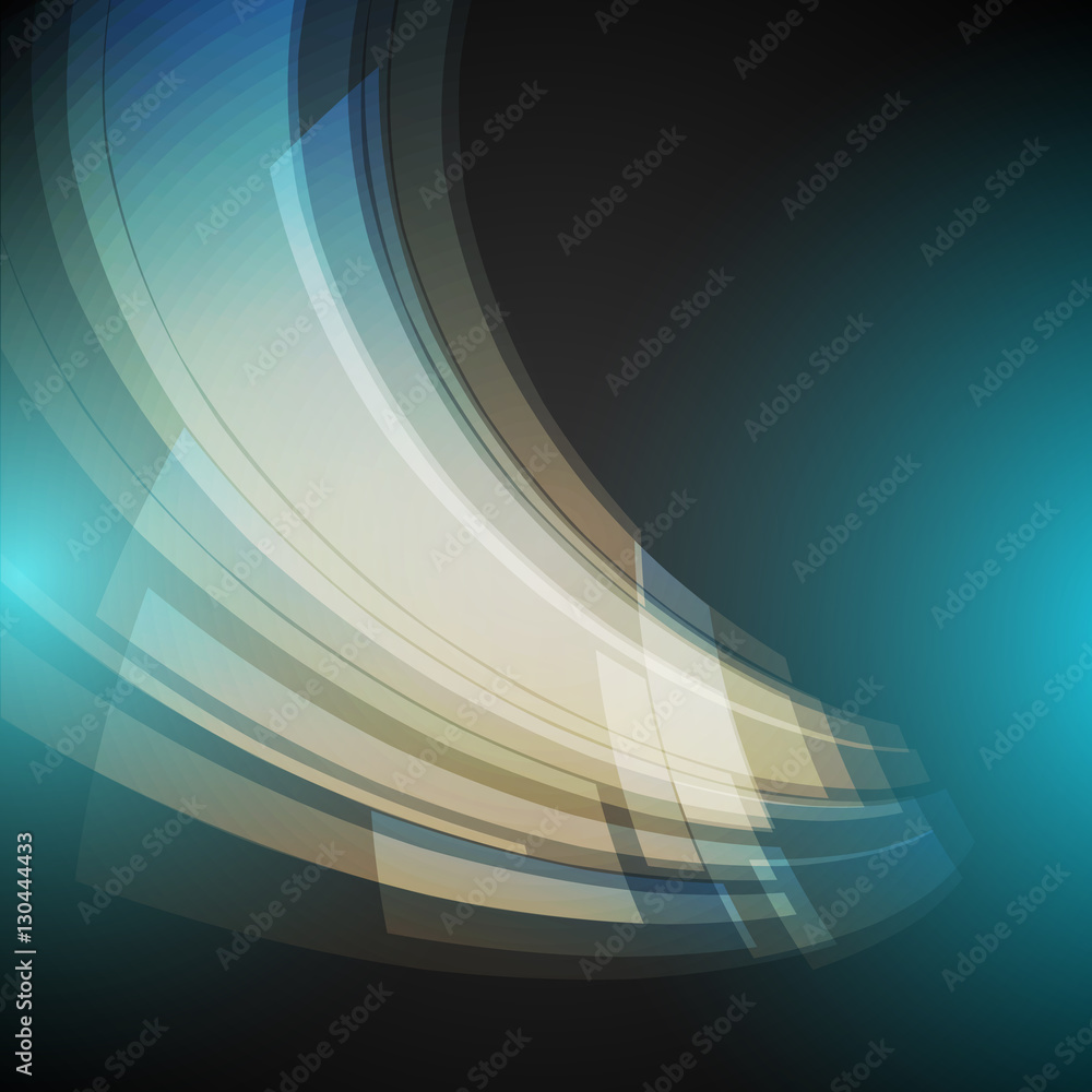 Poster techno geometric vector modern science abstract background