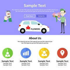 landing page flowers