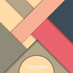 Obraz premium Vector material design background. Abstract creative concept layout template. For web and mobile app, paper art illustration design. style blank, poster, booklet. Motion wallpaper element. Flat ui