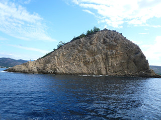 Fototapeta premium Krajobraz Morski - skała (Wyspa Thassos)