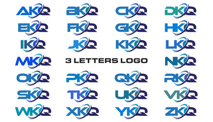 3 letters modern generic swoosh logo  AKQ, BKQ, CKQ, DKQ, EKQ, FKQ, GKQ, HKQ, IKQ, JKQ, KKQ, LKQ, MKQ, NKQ, OKQ, PKQ, QKQ, RKQ, SKQ, TKQ, UKQ, VKQ, WKQ, XKQ, YKQ, ZKQ
