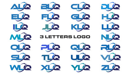3 letters modern generic swoosh logo  ALQ, BLQ, CLQ, DLQ, ELQ, FLQ, GLQ, HLQ, ILQ, JLQ, KLQ, LLQ, MLQ, NLQ, OLQ, PLQ, QLQ, RLQ, SLQ, TLQ, ULQ, VLQ, WLQ, XLQ, YLQ, ZLQ