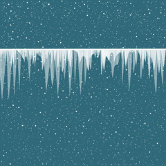 Icicles snow wire