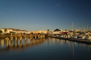 Fototapeta premium Marina Rubicon, Playa Blanca, Lanzarote