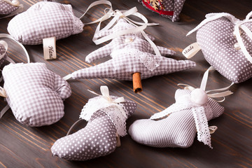 Textile Christmas decorations