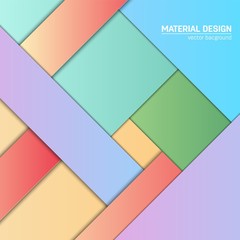 Vector material design background. Abstract creative concept layout template. For web and mobile app, paper art illustration design. style blank, poster, booklet. Motion wallpaper element. Flat ui