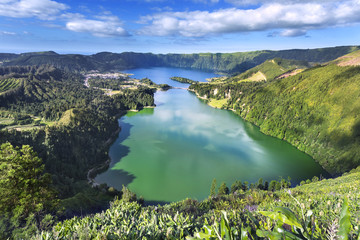 Lagune Ile de São Miguel Açores Portugal
