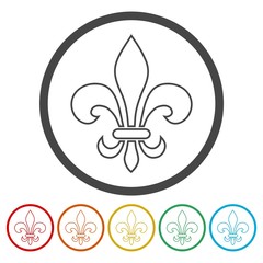 Fleur de lis symbol icon 