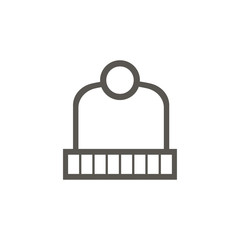 Christmas hat icon on a white background