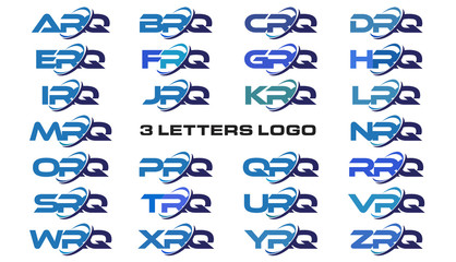 3 letters modern generic swoosh logo  ARQ, BRQ, CRQ, DRQ, ERQ, FRQ, GRQ, HRQ, IRQ, JRQ, KRQ, LRQ, MRQ, NRQ, ORQ, PRQ, QRQ, RRQ, SRQ, TRQ, URQ, VRQ, WRQ, XRQ, YRQ, ZRQ