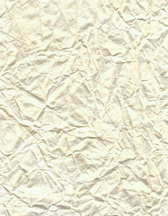 light crumpled paper for abstract design background