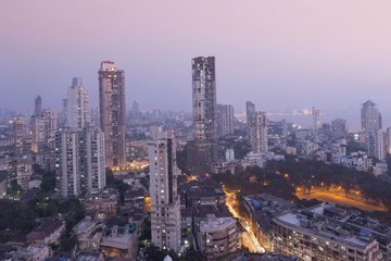 Mumbai skyline from Malabar Hill, Mumbai, Maharashtra