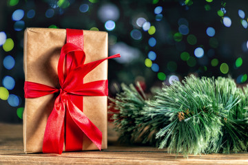 christmas decorations in red tones