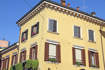 Fototapeta na wymiar Verona facades Veneto Italy