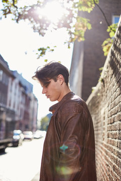 brown leather