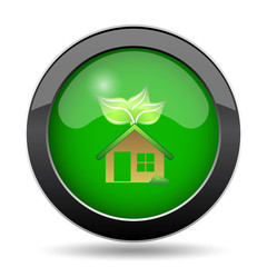 Eco house icon