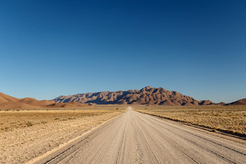 Fototapeta na wymiar Desert Highway at Sossusvlei, Namibia