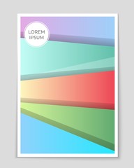 Fototapeta premium Abstract vector layout background set. For art template design, list, page, mockup brochure theme style, banner, idea, cover, booklet, print, flyer, book, blank, card, ad, sign, sheet, a4.