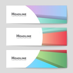 Fototapeta premium Abstract vector layout background set. For art template design, list, page, mockup brochure theme style, banner, idea, cover, booklet, print, flyer, book, blank, card, ad, sign, sheet, a4.