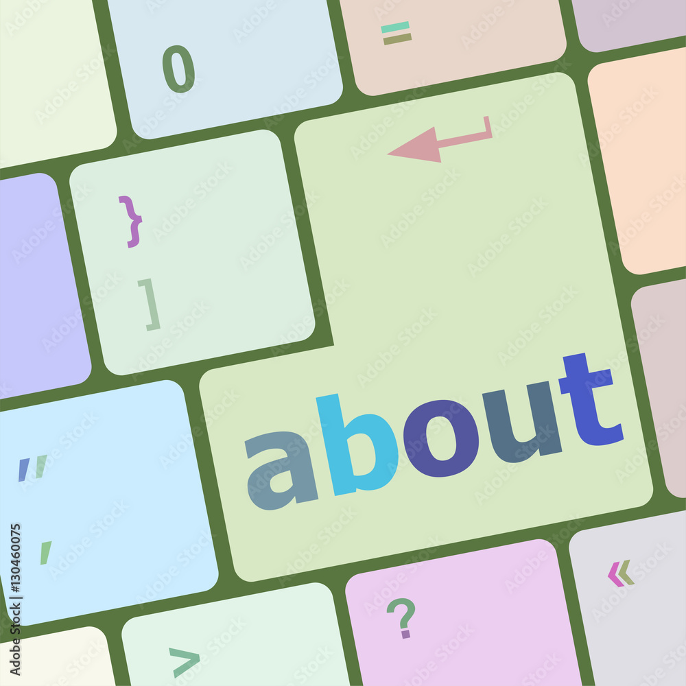 Poster about key on the computer keyboard
