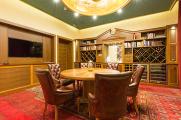 Elegant hotel cafe interior