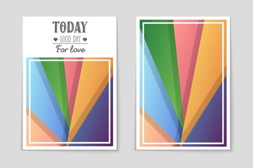 Abstract vector layout background set. For art template design, list, page, mockup brochure theme style, banner, idea, cover, booklet, print, flyer, book, blank, card, ad, sign, sheet, a4.