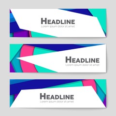 Fototapeta premium Abstract vector layout background set. For art template design, list, page, mockup brochure theme style, banner, idea, cover, booklet, print, flyer, book, blank, card, ad, sign, sheet, a4.