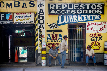 Garage on the outskirts of Mendoza, Argentina