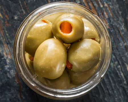 Pimiento Stuffed Queen Olives in a Jar