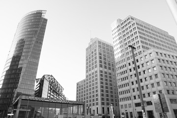 Potsdamer Platz And Railway Station In Berlin, Germany