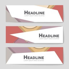 Fototapeta premium Abstract vector layout background set. For art template design, list, page, mockup brochure theme style, banner, idea, cover, booklet, print, flyer, book, blank, card, ad, sign, sheet, a4.