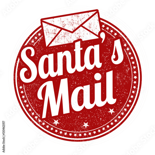 "Santa's mail sign or stamp" Stock image and royalty-free vector files on Fotolia.com - Pic ...